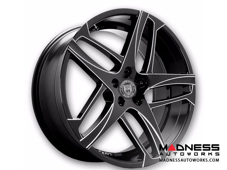 Custom Bavaria Wheels by Lexani - Competition Series - Glossy Black with Machined Accents